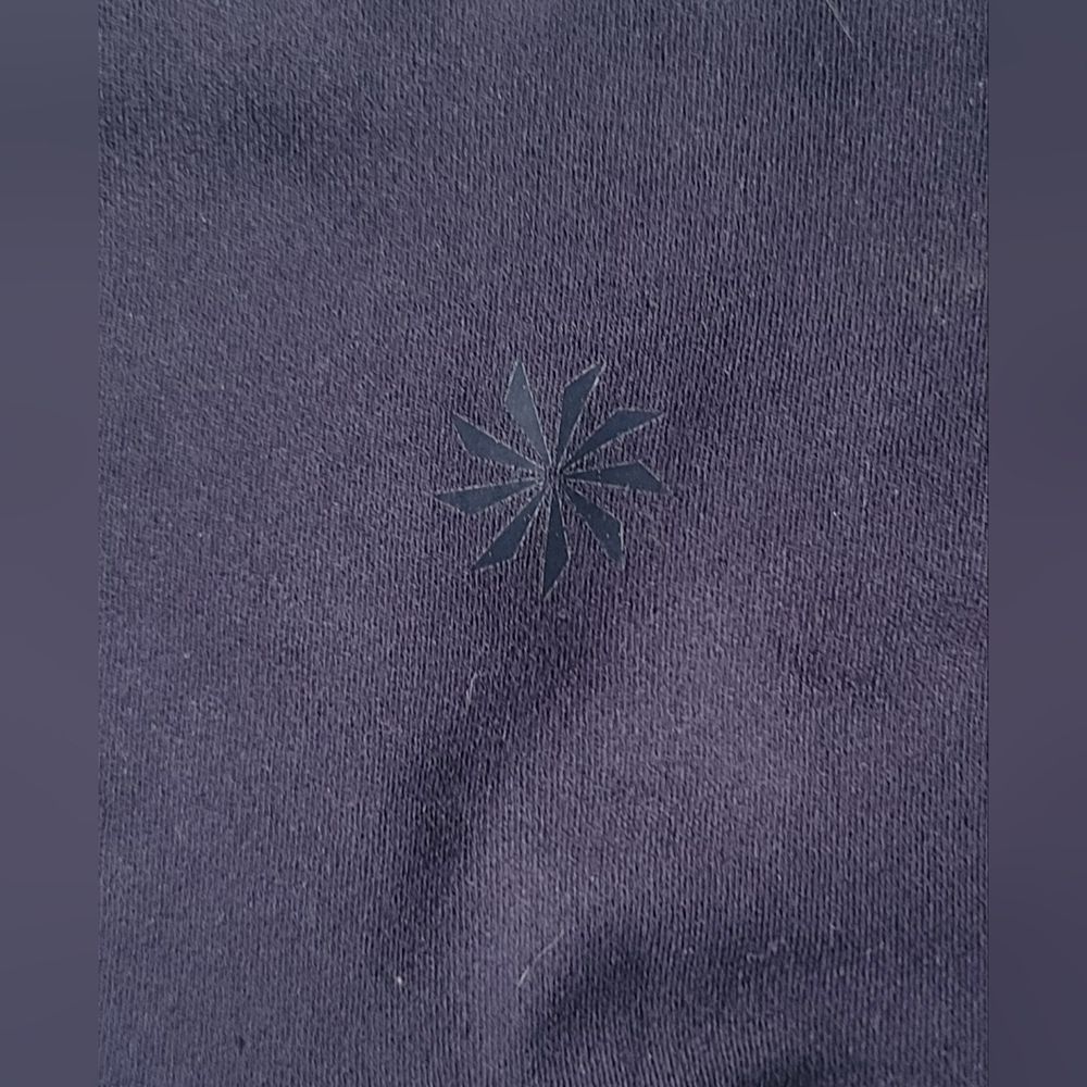 Athleta Mantra Mosaic Capri, Navy Blue, Mauve, White, Green, Size Petite Small - Picture 13 of 14